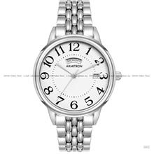 ARMITRON 75-5908WTSV Women's Day Date Quartz 35mm SS Bracelet White