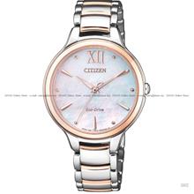 CITIZEN L EM0556-87D Eco-Drive 32.3mm Two-Tone SS Bracelet MOP Dial