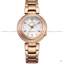 CITIZEN L EM0583-84A Diamond Eco-Drive 30.2mm Rose Gold SS Bracelet