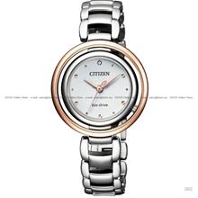CITIZEN L EM0668-83A Diamond Two-Tone Ring Eco-Drive 30.5mm Bracelet