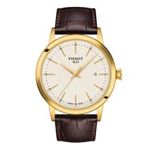 TISSOT T129.410.36.261.00 CLASSIC DREAM Date Quartz 42mm Brown Leather