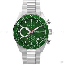 TIMEX TW2Y62100 RIDGEFIELD Chronograph 42mm SS Bracelet Green