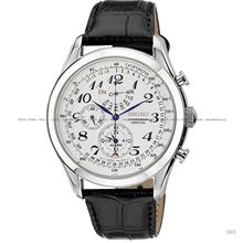 SEIKO . SPC131P1 . M . Chronograph . Perpetual . LSB . Quartz . White