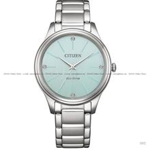 CITIZEN EM1220-58Y Crystals Eco-Drive 34mm Bracelet Gradient Green