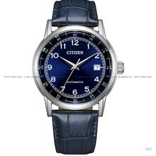 CITIZEN NJ0210-13L Date Automatic Mechanical 40mm Leather Strap Blue