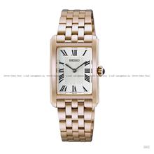 SEIKO HGG002P1 2-Hand Rectangular Quartz 22.2x33.1mm Bracelet RoseGold