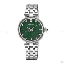 SEIKO HGH006P1 Diamonds Sapphire Glass Quartz 29mm Bracelet Green MOP