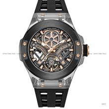 POLICE Timepiece PEWGR0082202 CYCLONE Automatic 43.5mm Silicone Black