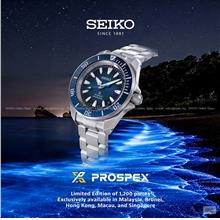 SEIKO HBB006K1 PROSPEX Samurai Blue Tears LE Auto 41.7mm Dual Strap
