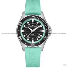 HAMILTON H82415331 KHAKI NAVY SCUBA Auto 40mm Turquoise Rubber Strap