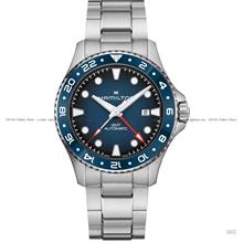 HAMILTON H82535140 KHAKI NAVY SCUBA GMT Auto 43mm SS Bracelet Blue