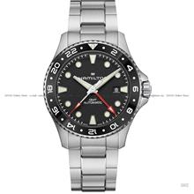 HAMILTON H82555130 KHAKI NAVY SCUBA GMT Auto 43mm SS Bracelet Black