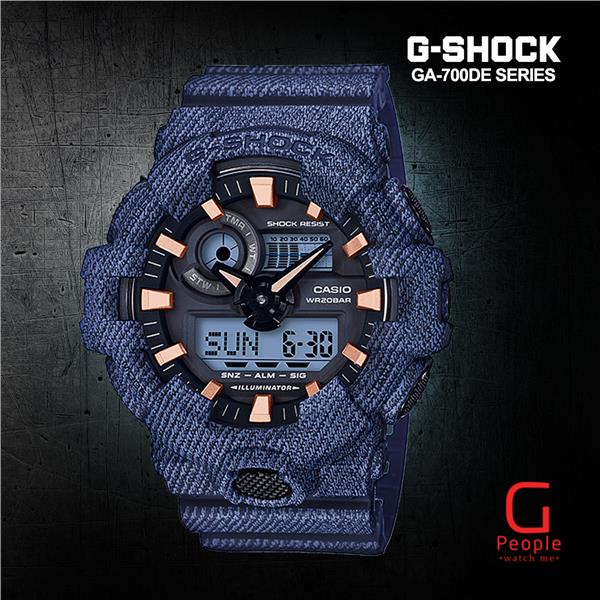 g shock denim watch