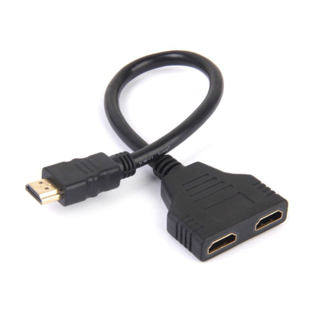 0.3M HDMI Male to 2 x Y Splitter HDMI Female Cable High Speed 1M/2F