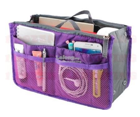 1 Dozen Slim Dual Bag In Purse End 5 23 2019 12 09 Pm 1 Dozen Slim Dual Bag In Purse Organizer Cosmetic Handbag Colors