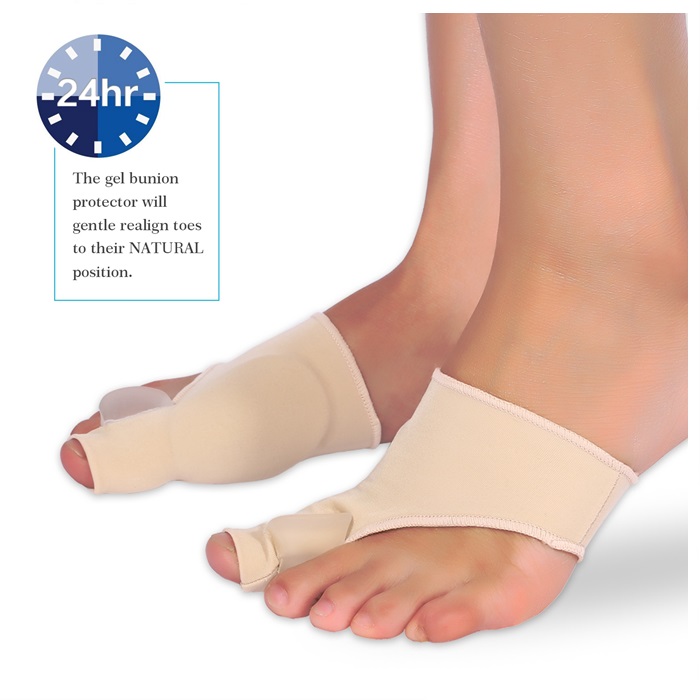 1 Pair Big Bone Orthopedic Bunion Correction Pedicure Socks Feet Care Socks Si