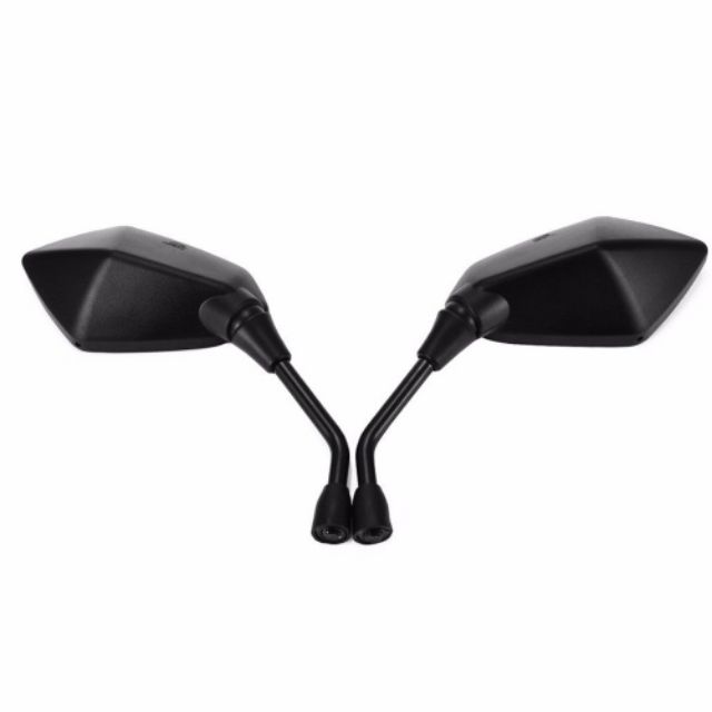 1 Pair Cool Motorcycle Black Prismatic Rearview Side Mirrors 8/10Mm Universal