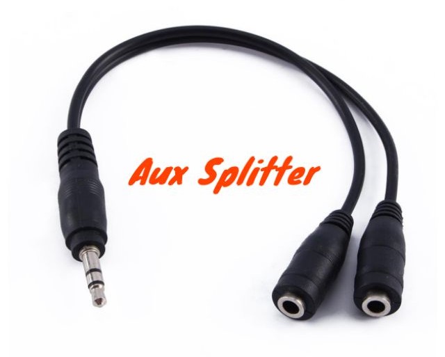 1 PC 3.5mm Aux Cable Audio Stereo Extension Earphone Splitter