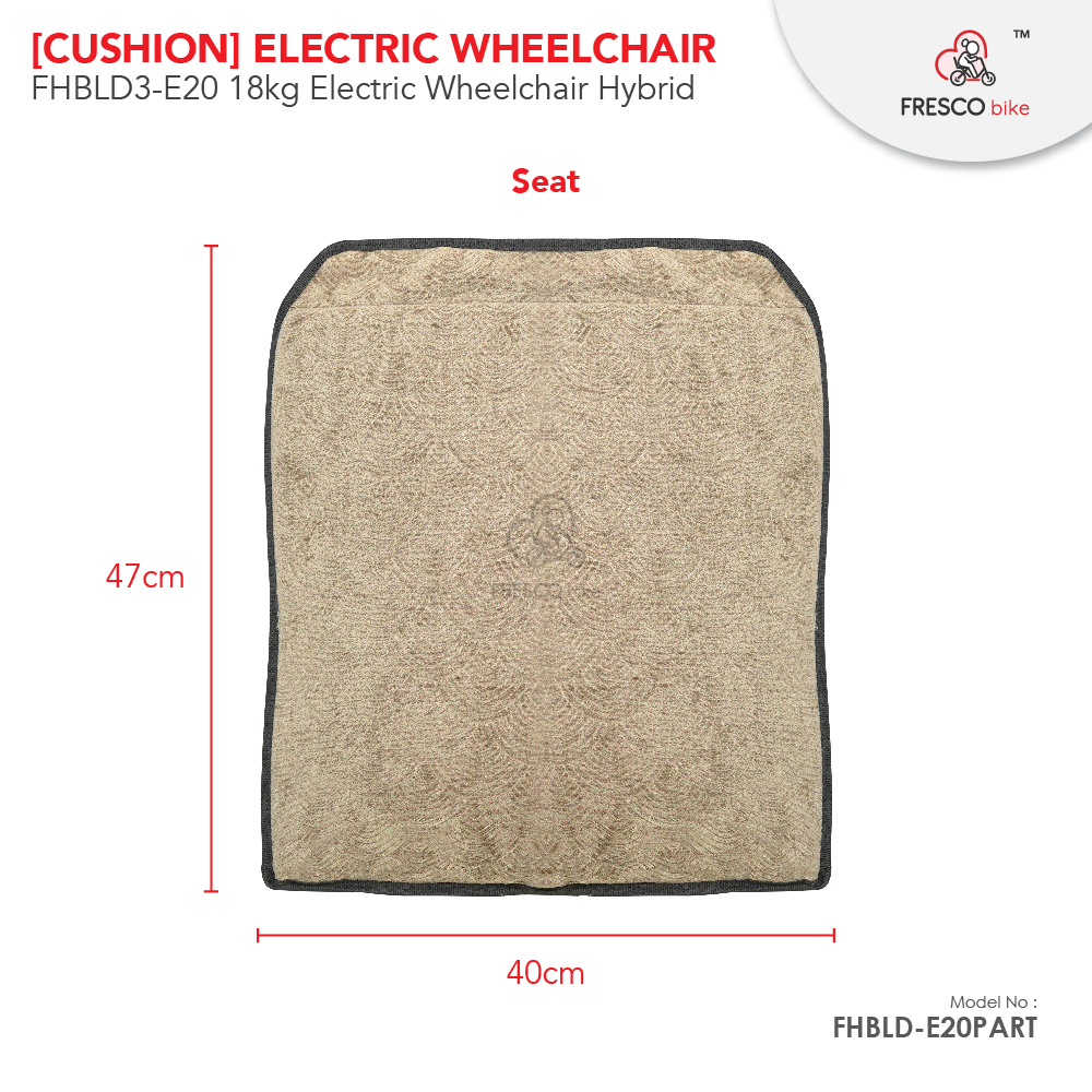 1 set [Cushion] 18KG Hybrid Big Seat Electric Wheelchair