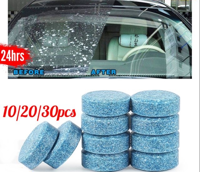 10/20/30pcs Window Wiper Cleaning Tablets Car Windshield Glass Washer Cleaner 