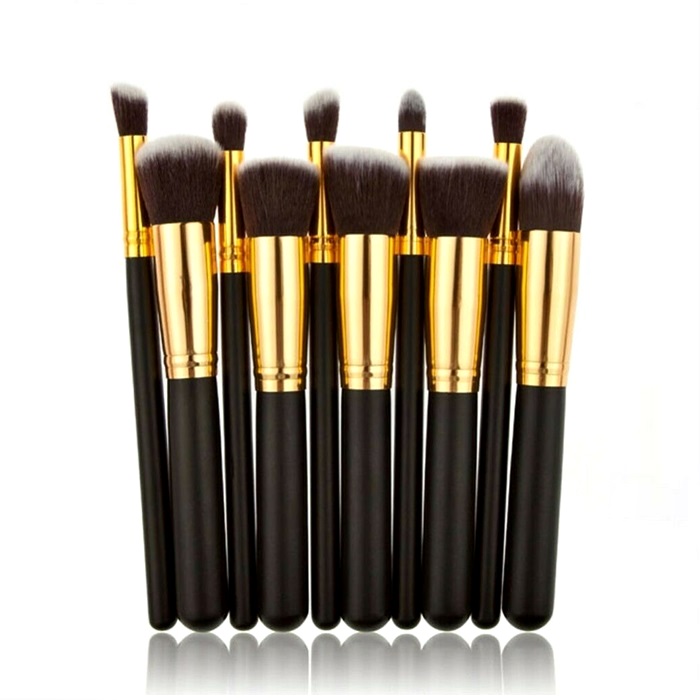 10 pcs Premium Cosmetic Makeup Brush Kit Eye Shadow Brush Beauty Accessories M