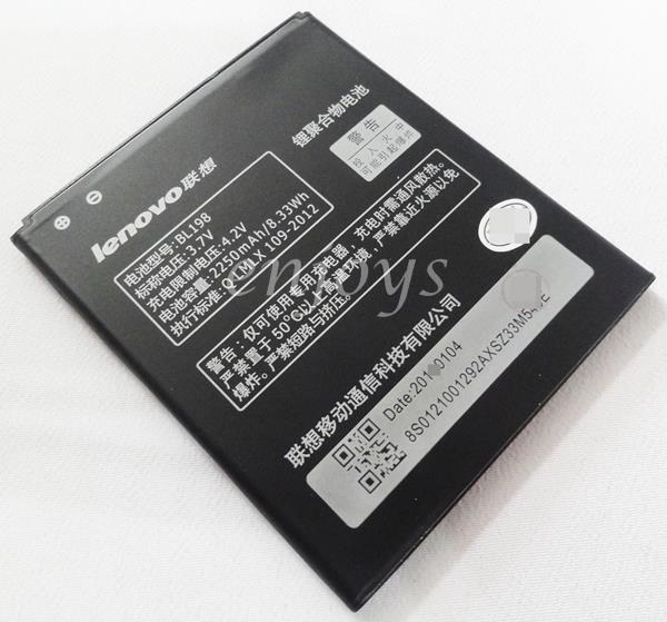 100% ORIGINAL Battery BL198 Lenovo A830 A850 A859 S880 S890 ~2250mAh