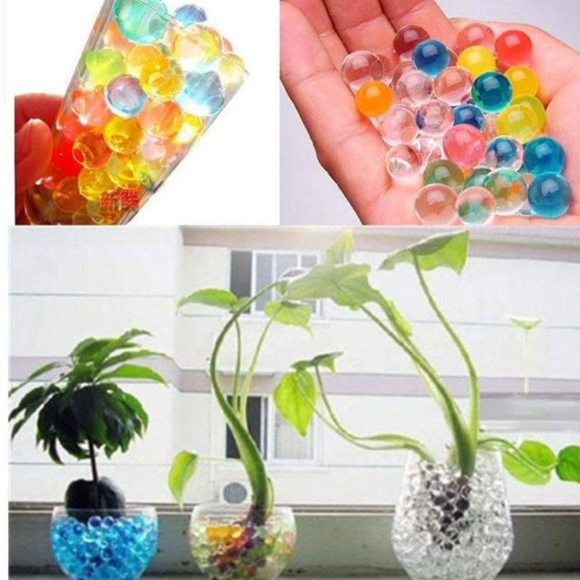 1000pcs Crystals Water Balls Crystal Pearls Jelly Gel Bead for Orbeez Toy Refi