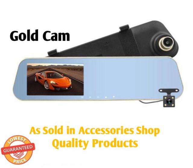 1080p Dual Lens Car DVR Cam Rearview Mirror Auto Video Recorder Dash Cam