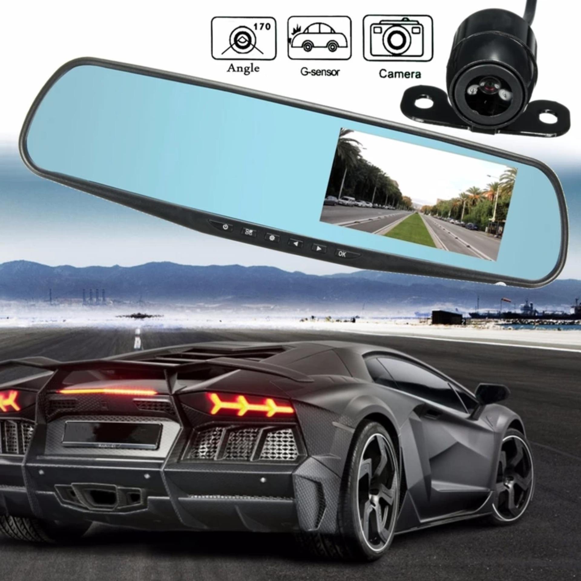 1080P Rear View Mirror 4.3' Inch Car Recorder Car Camera
