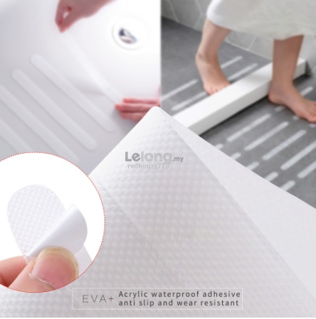 10pcs Anti-slip Rubber Bathroom Bathtub Transparent Non-slip Stickers