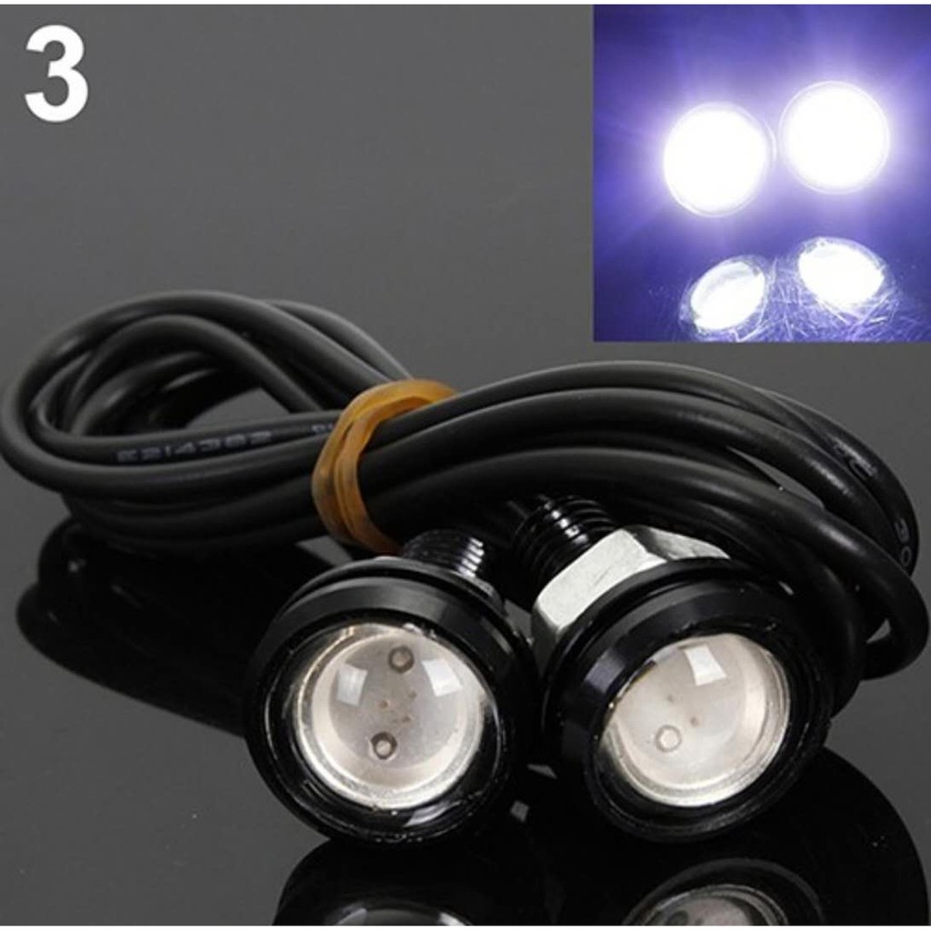 10W LED Eagle Eye 12V Car Auto DRL Daytime Running Tail Backup Light Lamp 2pcs