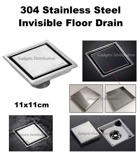 11*11cm Invisible 304 Stainless Steel Anti Odor Floor Drain 2473.1