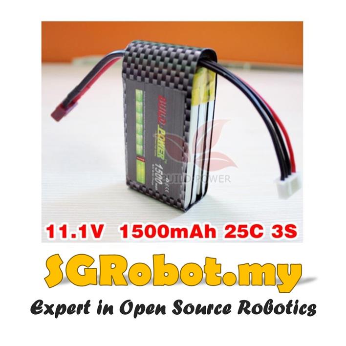 HRB Batteria LiPo 3s 11.1v 1500mAh 25c XT60 per Elicottero ...