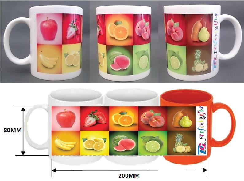 11oz White Mug With Full Color Printing - WM001
