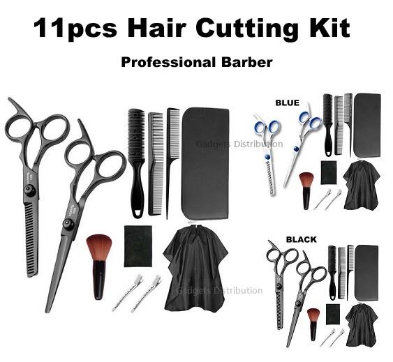 11pcs Barber Hair Cutting Dressing Scissor Kit Tools Set 2731.1