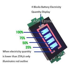 12.6V 3S Lithium Li-Po Battery Voltage Indicator Display