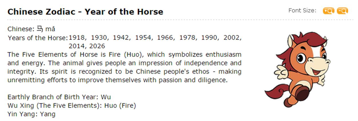 12 CHINESE ZODIAC - HORSE (end 2/10/2019 7:27 PM)