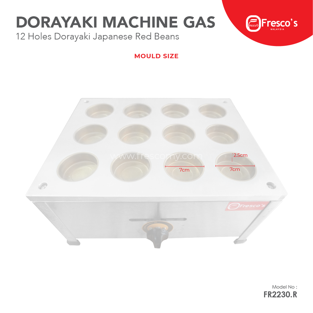 12 Holes Dorayaki Machine Gas