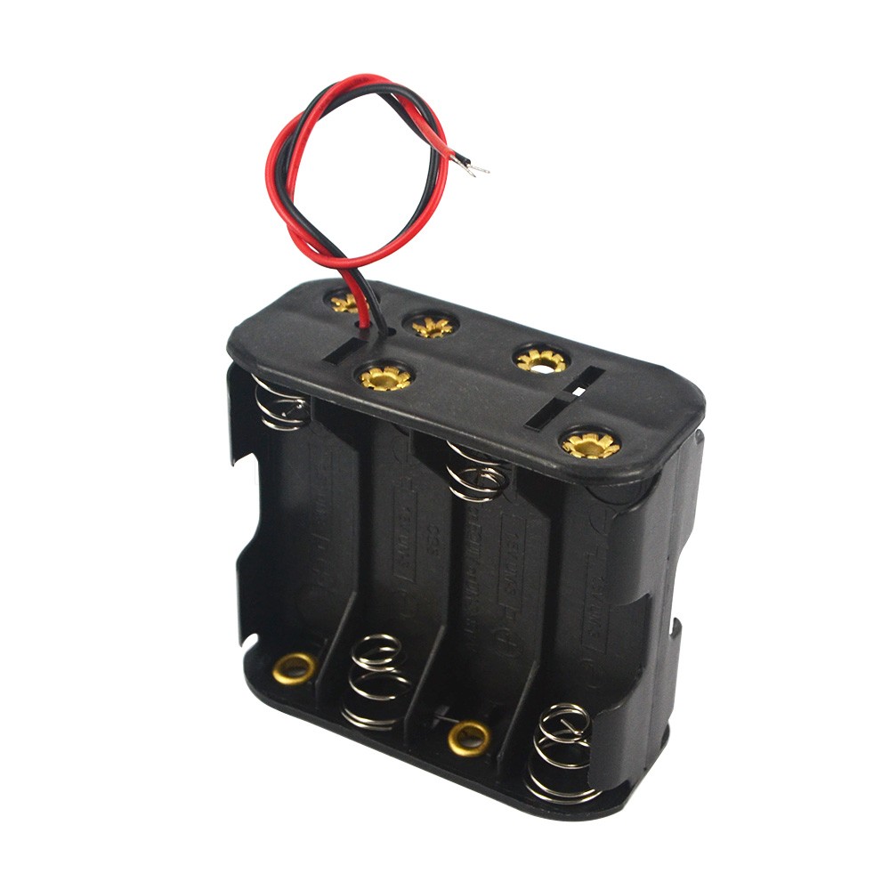 12 Volt 12V Battery Clip Slot Storage Holder Box Case 8 AA Batteries