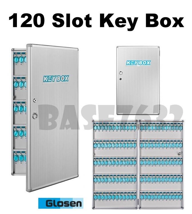 120 Slots Hooks Aluminium Aluminum Key Keys Box Storage Cabinet 2105.1