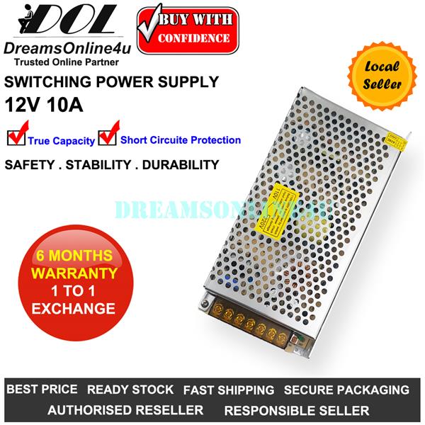 12V 10A 120W Full Rated DC Switching (end 4/29/2020 1:15 PM)