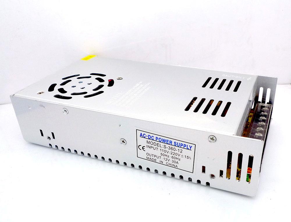 12V 30A Switching Power Supply Metal Casing PSU CCTV Adapter Transform