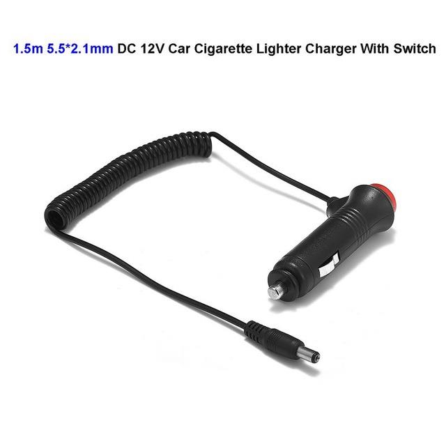12V DC 5.5 x 2.1mm Car Cigarette Lighter Power Supply Adapter Plug Cha