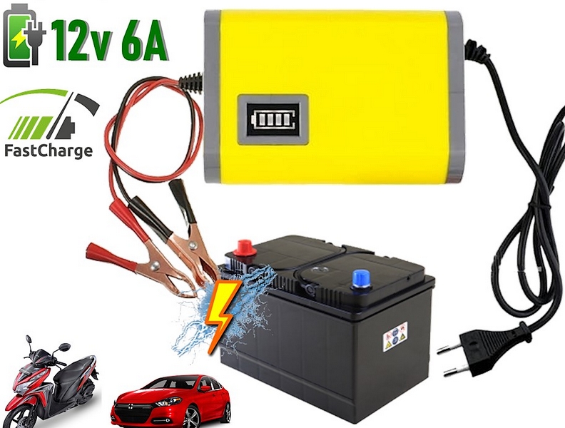 12V DC car battery charger