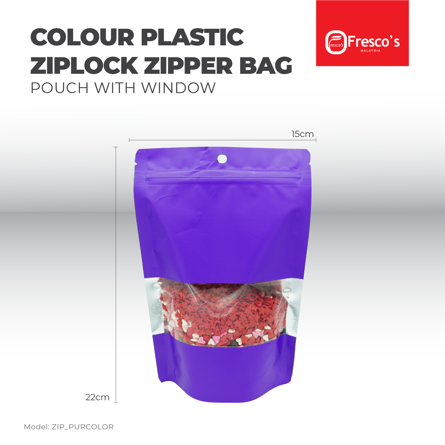 14x20 cm WHITE Stand Up Colour Plastic Ziplock Bag Goodies Bag 100PCS