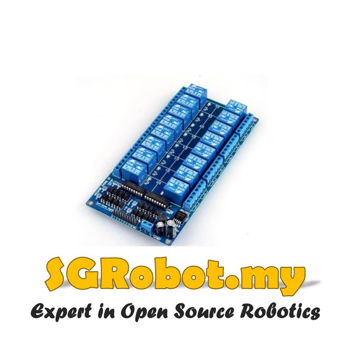 16 Channel Optocoupler Protection with LM2576 Power Arduino