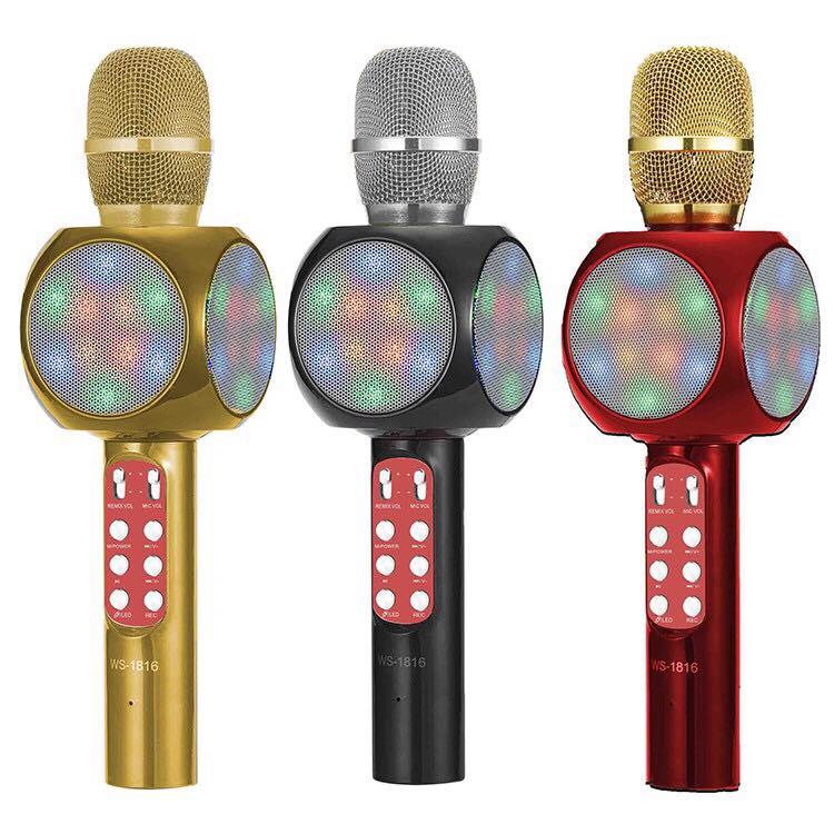 1816 mic Wster WS-1816 Karaoke KTV MIC Portable Bluetooth Speaker M
