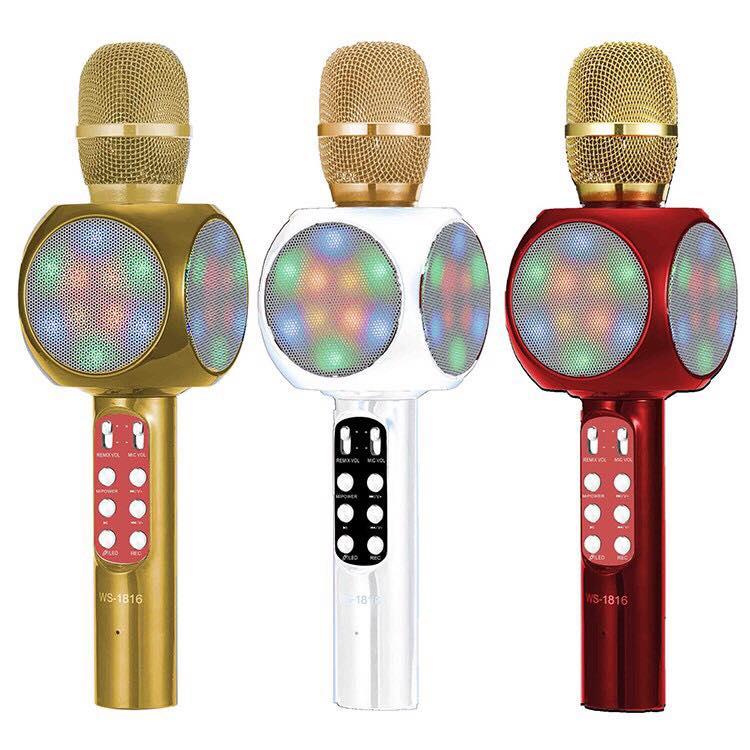 1816 mic Wster WS-1816 Karaoke KTV MIC Portable Bluetooth Speaker M