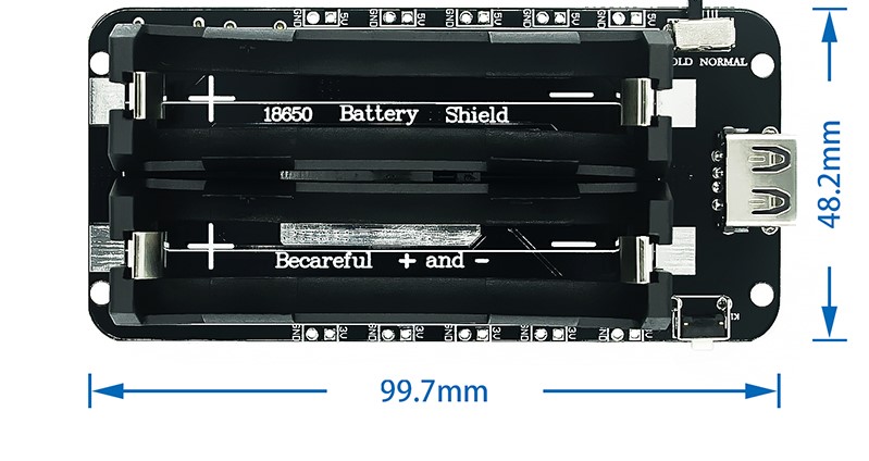 18650 Battery Shield V8 Extension Board for Arduino ESP32 ESP8266 Wifi