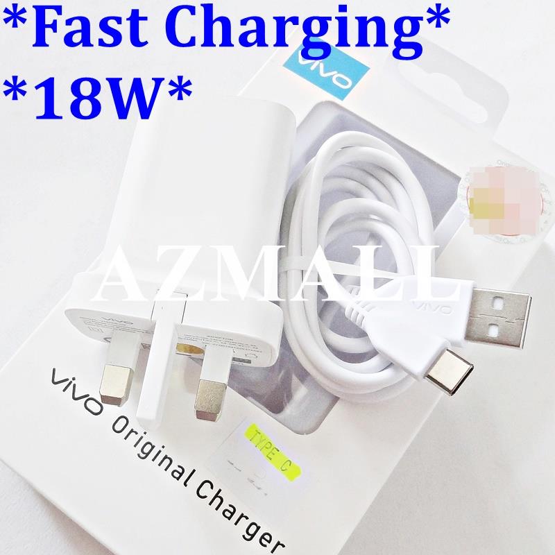 (18W) 2in1 Charger+Type C USB Cable vivo vivo Y31 Y51 S1 Pro V17 V19